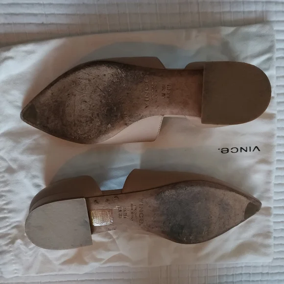 Vince Tan Leather Flats - Picture 12 of 12